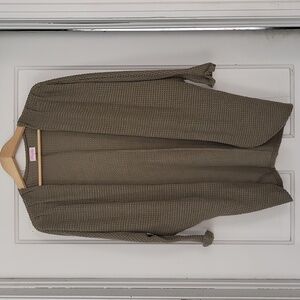 Women's Pink Lily waffle knit flowy cardigan size extra small